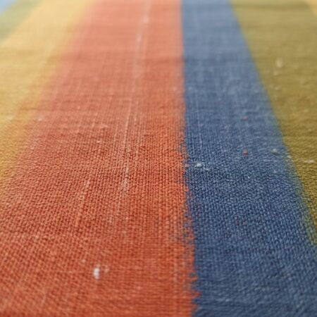Naturally dyed cotton handloom fabric