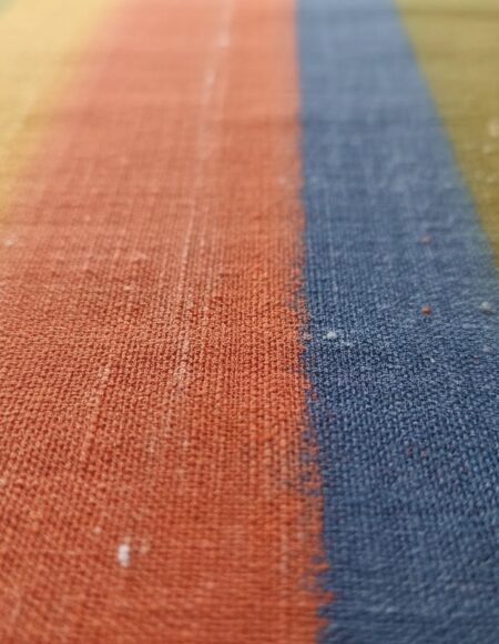Naturally dyed cotton handloom fabric