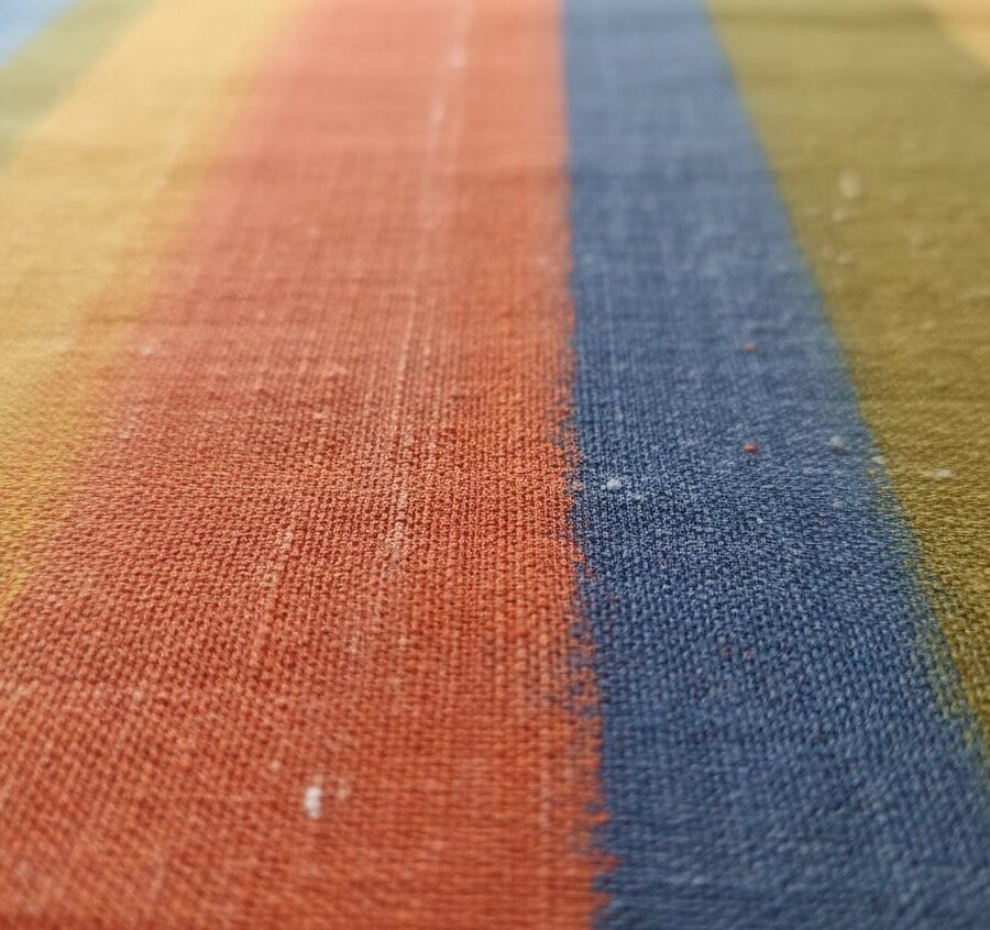 Naturally dyed cotton handloom fabric