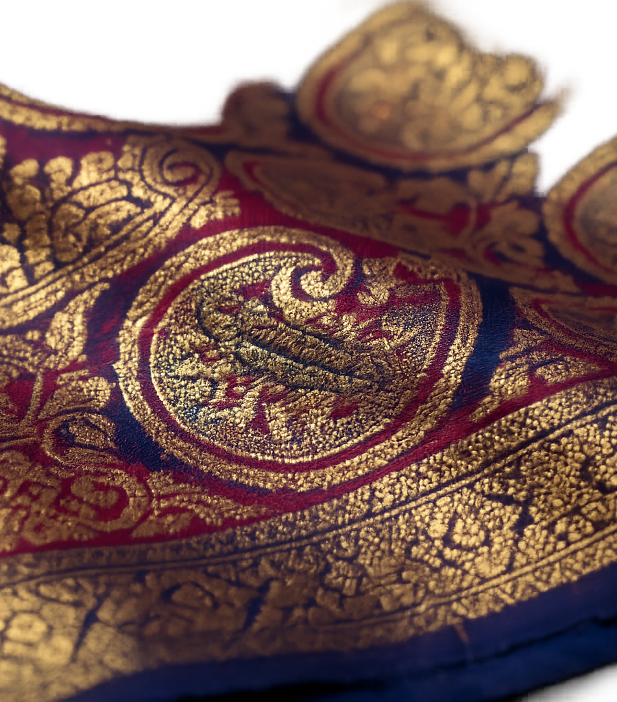 Naturally dyed linen handloom fabric